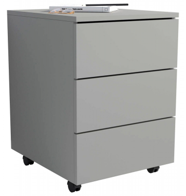 Dalosa Rollcontainer grau 3 Auszüge 39,0 x 45,0 x 55,0 cm