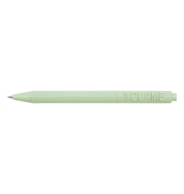 Kugelschreiber LetterPen PUZZLE grün Schreibfarbe blau