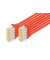 RJ45-SteckerRJ-45 Stecker Netzwerkkabel DK-1644-A-010-R-10 1,0 m rot