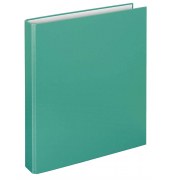 Ringbuch Basic ohne 1141042, A4 2 Ringe 25mm Ring-Ø Kunststoff türkis