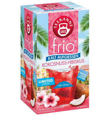 frio Kokosnuss-Hibiskus Tee 18 Beutel à 2,5 g