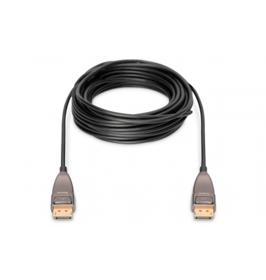 DisplayPortDisplayPort Glasfaserkabel AK-340107-200-S 15,0 m schwarz