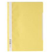 Schnellhefter Standard 257304, A4, gelb, Polypropylen (PP), 80g, Vorderdeckel transparent