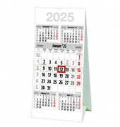 Dreimonatskalender M5TK, 3 Monate / 1 Seite, 10x20cm, 2025