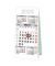 Dreimonatskalender M5TK, 3 Monate / 1 Seite, 10x20cm, 2025