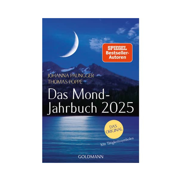 GOLDMANN Taschenkalender 17983, Mond-Jahrbuch, blau, 1 Tag / 1 Seite, 12,5x18,7cm, 2026 9783442180691 GOLDMANN