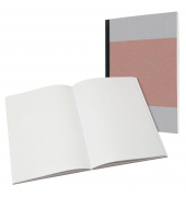 Notizbuch SN300, Recycling, rot, A5, liniert, 80g, 100 Blatt / 200 Seiten