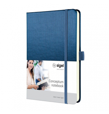 Notizbuch CO403, Conceptum, blau, A5, liniert, 80g, 97 Blatt / 194 Seiten