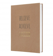 Notizbuch JN803, Jolie Pure Positivity, braun, A5, liniert, 100g, 96 Blatt / 192 Seiten