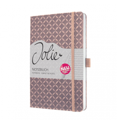 Notizbuch JN137, Conceptum Jolie Flair, braun, A5, liniert, 80g, 87 Blatt / 174 Seiten