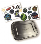 Brotbox Edelstahl Silver Boys