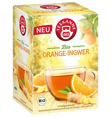 Genussgarten Orange Ingwer Bio-Tee 14 Portionen