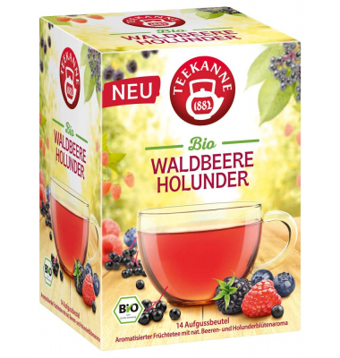 Genussgarten Waldbeere Holunder Bio-Tee 14 Portionen