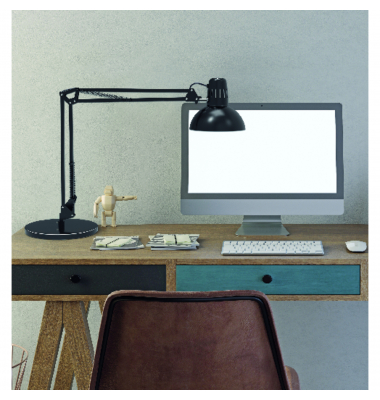 LED-Schreibtischlampe MAULstudy, schwarz, mit Standfuß