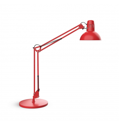 LED-Schreibtischlampe MAULstudy, rot, mit Standfuß