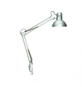 LED-Schreibtischlampe MAULstudy, silber, mit Klemmfuß