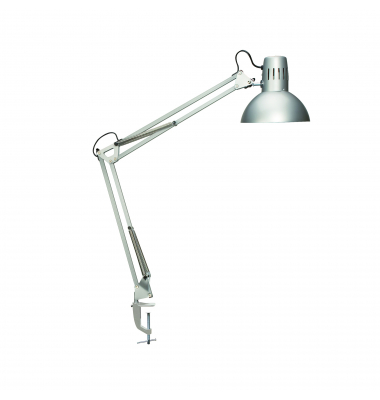 LED-Schreibtischlampe MAULstudy, silber, mit Klemmfuß