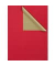 Geschenkpapier 331649, 50cm x 250m, rot/gold