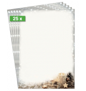 Motiv-Weihnachtsbriefpapier Christmas Candle DP450 A4 90g 