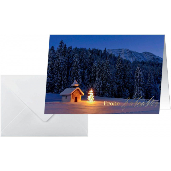 4004360777950 - 10 SIGEL Weihnachtskarten Christmas Chapel DIN A6 4004360777950 10 Stück 4004360777950 - 10 SIGEL Weihnachtskarten Christmas Chapel DIN A6 4004360777950 10 Stück