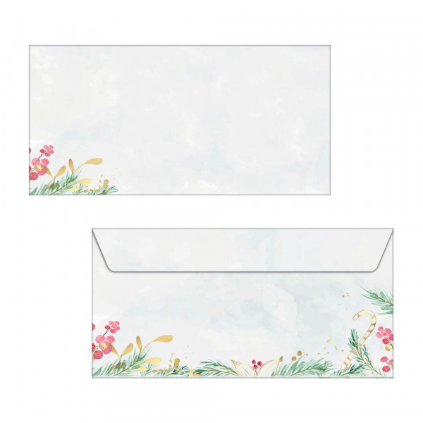 4004360778155 - 25 SIGEL Weihnachtsbriefumschläge Christmas Magic DIN lang ohne Fenster 4004360778155 25 Stück