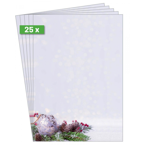 4004360778285 - motiv-Weihnachtsbriefpapier Weihnachtskugel Charmful Christmas DP443 A4 90g  4004360778285 Sigel