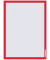 2 FRANKEN Magnetrahmen selbstklebend PRO rot A3