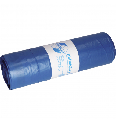 Müllsäcke 10002 Premium Plus Typ 60, blau, 120 Liter, mit Zugband, extrastark Müllsäcke 10002 Premium Plus Typ 60, blau, 120 Liter, mit Zugband, extrastark