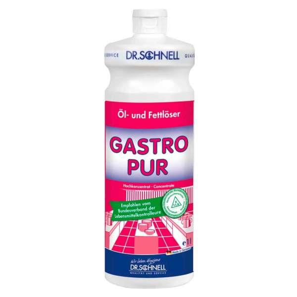 4008439001472 - Dr Schnell Fettlöser GASTRO PUR Geruchsneutral Hochwirksamer Öl- und Fettlöser für alle Lebensmittel verarbeitenden Betrieben 1 Liter - Flasche 4008439001472 - Dr Schnell Fettlöser GASTRO PUR Geruchsneutral Hochwirksamer Öl- und Fettlöser für alle Lebensmittel verarbeitenden Betrieben 1 Liter - Flasche