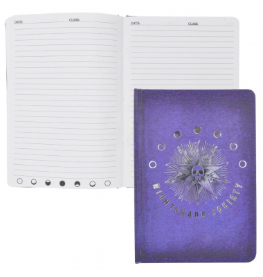Notizbuch WD717294, Wednesday - Nightshade, violett, A5, liniert, 40 Blatt / 80 Seiten
