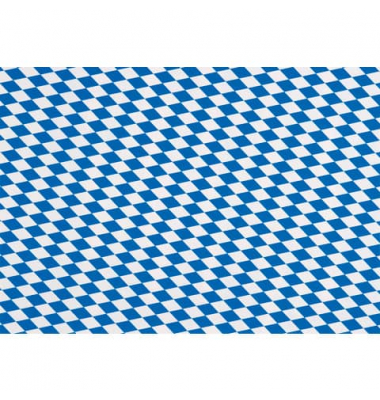Geschenkpapier 3A1189, bayrische Raute, 50cm x 250m, blau/weiß