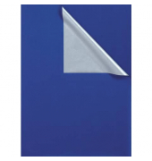Geschenkpapier 731650, 50cm x 250m, blau/silber