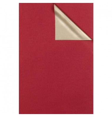 Geschenkpapier 2-Color  731668, 50cm x 250m, weinrot/platin