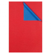 Geschenkpapier  2-Color 01742 731643, 70cm x 250m, rot/blau