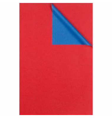 Geschenkpapier  2-Color 01742 731643, 70cm x 250m, rot/blau