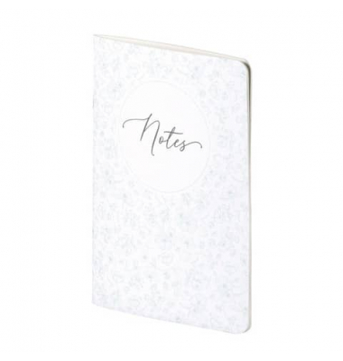 Notizbuch 18801630001, wei&szlig;, A5, punktkariert, 18 Blatt / 36 Seiten