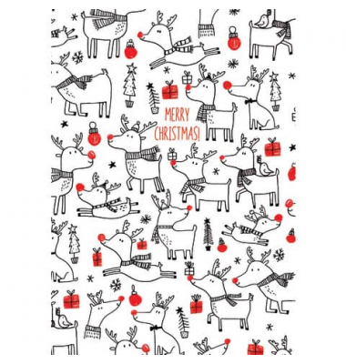 Geschenkpapier 0A88861, Weihnachten, 50cm x 150m, mehrfarbig