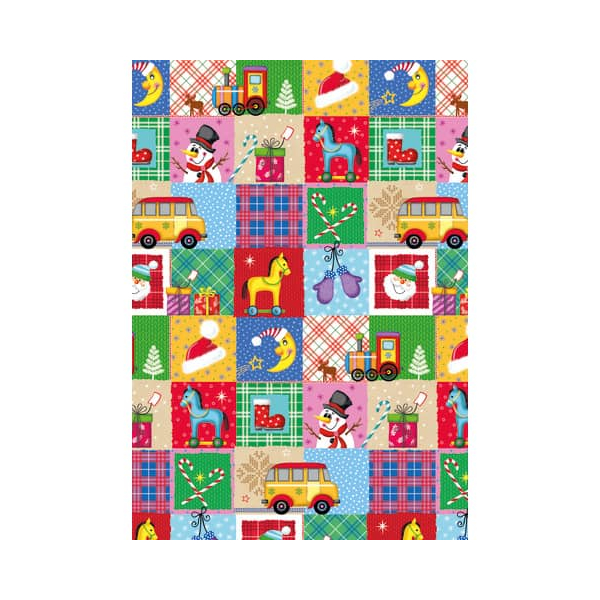Zöwie Geschenkpapier 0A92481, Kinder Weihnachten, 50cm x 150m, mehrfarbig 4058653800900 Zöwie 50 Meter
