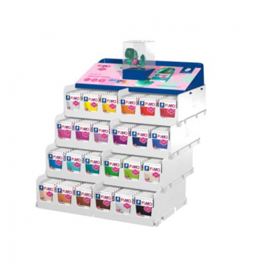 Modelliermasse FIMO sortiert im Display