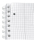 Collegeblock 100110259203, Kugel und Kegel, Lineatur 22 / kariert mit Rand innen, A4, 80g, weiß, 100 Blatt