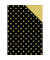Geschenkpapier 5A5834, Sterne und Punkte, 50cm x 250m, schwarz/gold