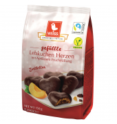 Gebäck Lebkuchen Herzen Zartbitter 27941 gefüllt 150g