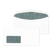 Briefumschlag 30005394, Din Lang, mit Fenster, nassklebend, 80g, weiß