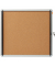 Schaukasten Premium Plus 1902562, 6xA4, braun, Kork, pinnbar