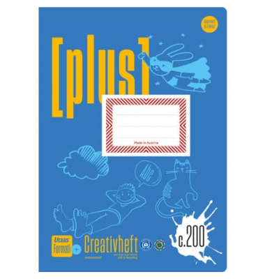 Kreativheft C200 060591020, Lineatur 10 / liniert, A4, 80g