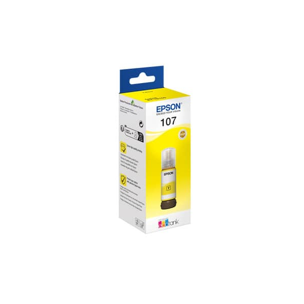 8715946712369 - EcoTank 107 - 70 ml - Gelb - original - Nachfülltinte - für EcoTank ET-18100 8715946712369 - EcoTank 107 - 70 ml - Gelb - original - Nachfülltinte - für EcoTank ET-18100
