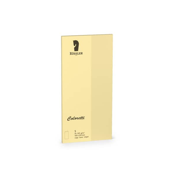10 Stück Rössler Blanko-Grußkarten 220703519 DIN lang hoch doppelt 225g sandbraun 4014970412721 Rössler 5 Stück