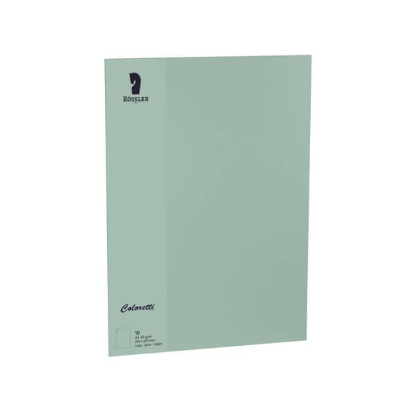 4014970445736 - 220701567 Briefbogen A4 80g 10ST eucalyptus 4014970445736 COLORETTI 10 Stück