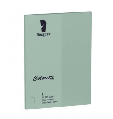 Blanko-Grußkarten 220706567 A6 225g eucalyptus