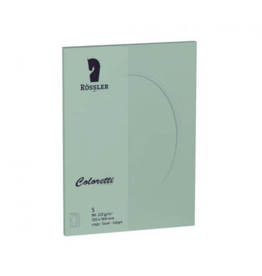 220732567 Passepartoutkarte B6 5ST eucalyptus